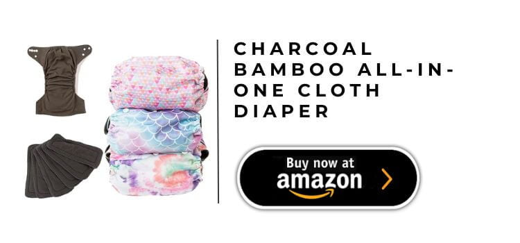 Charcoal Bamboo All-in-One Cloth Diaper
